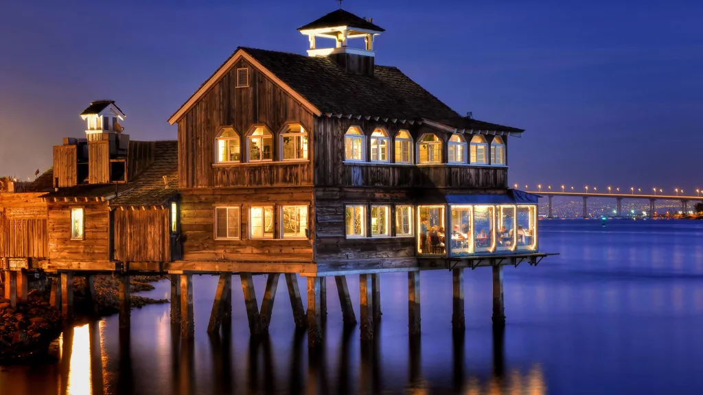 Seaport village- things to do in san diego at night